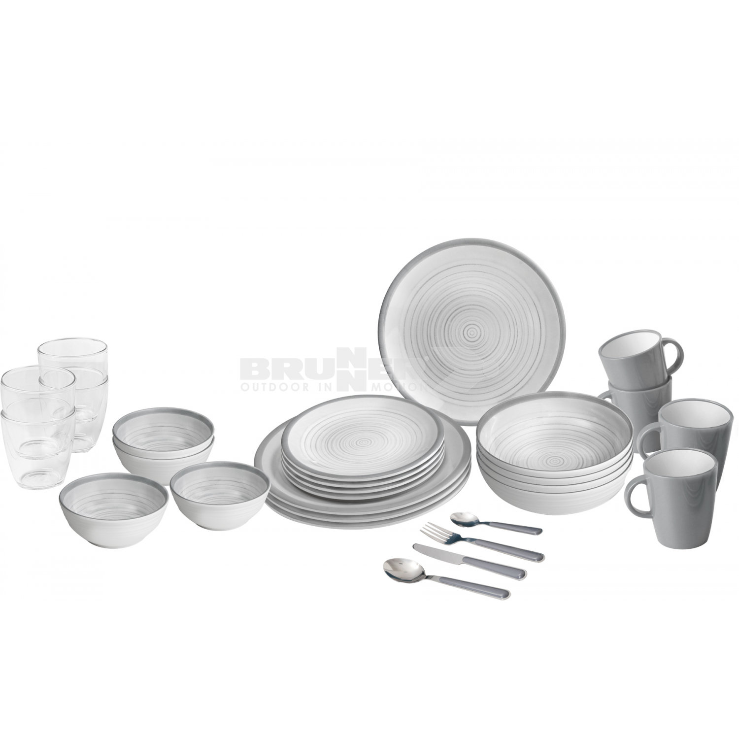 Brunner All Inclusive VIP Bellagio Geschirr-Set (40Stk)