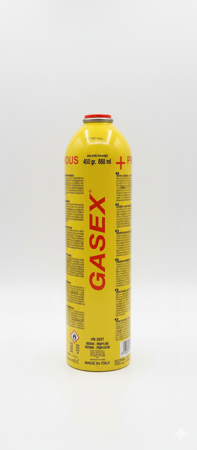 12x Mapp Gas Gaskartusche 450g (860 ml) Spezialgas Schraubkartusche 7/16" Gewinde