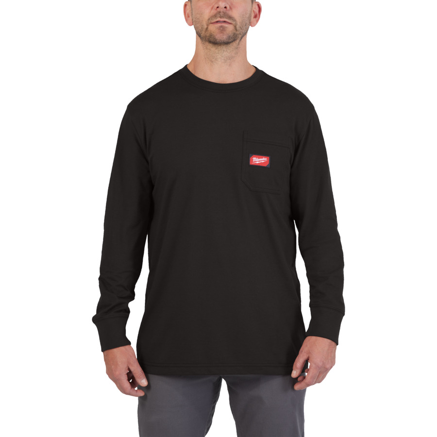 Milwaukee WTLSBL-XL Arbeits-Shirt lang schwarz XXX