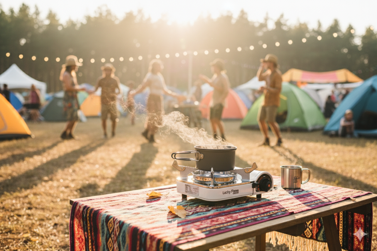 Lucky Flame LF-90 mini Gaskocher für MSF-1A 227g Kartuschen (ohne Koffer)