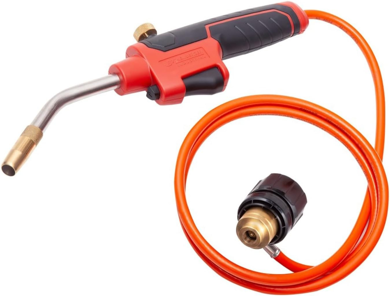 Rothenberger Industrial Multibrenner Set mit 1,35 m Propan-Gasschlauch zum Anschluss an Schraubgaskartusche 7/16“EU | Lötgerät zum Hart- und Weichlöten