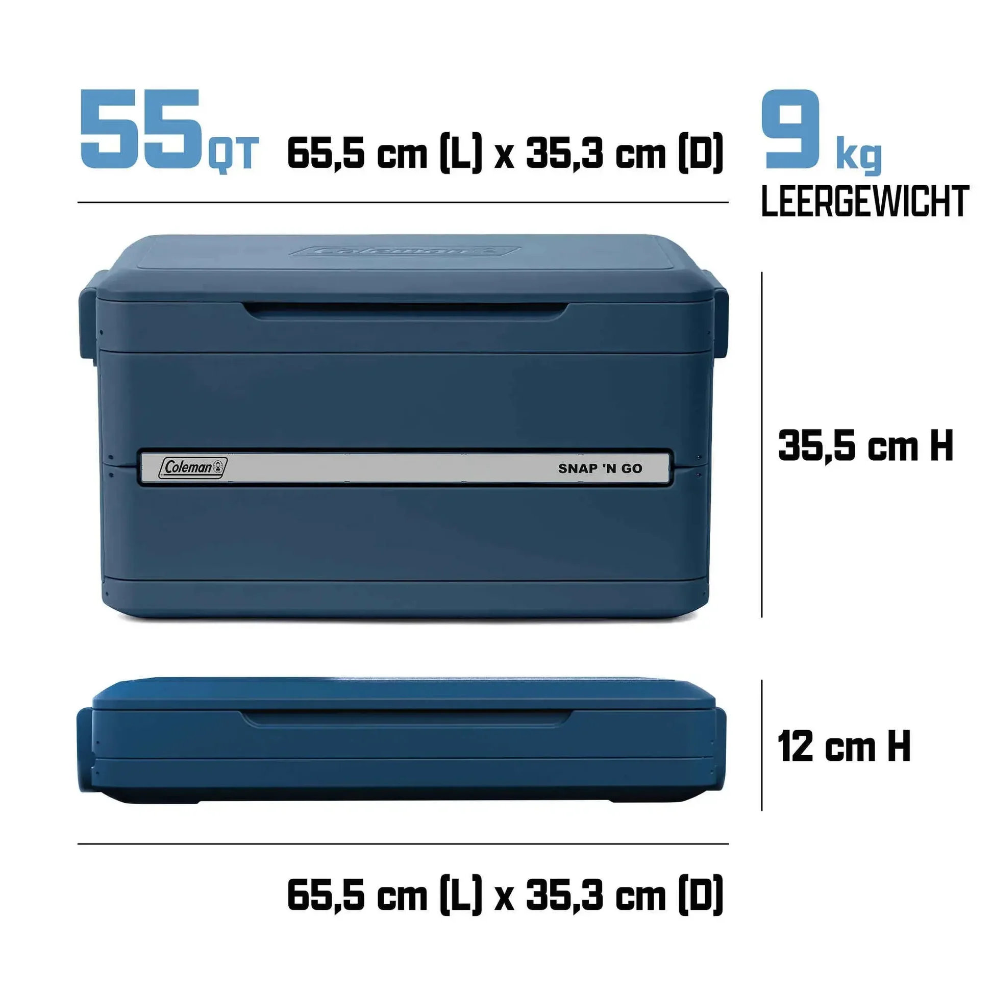 Coleman Snap ‘N Go 55QT – Die Revolution der faltbaren Kühlboxen (52L)