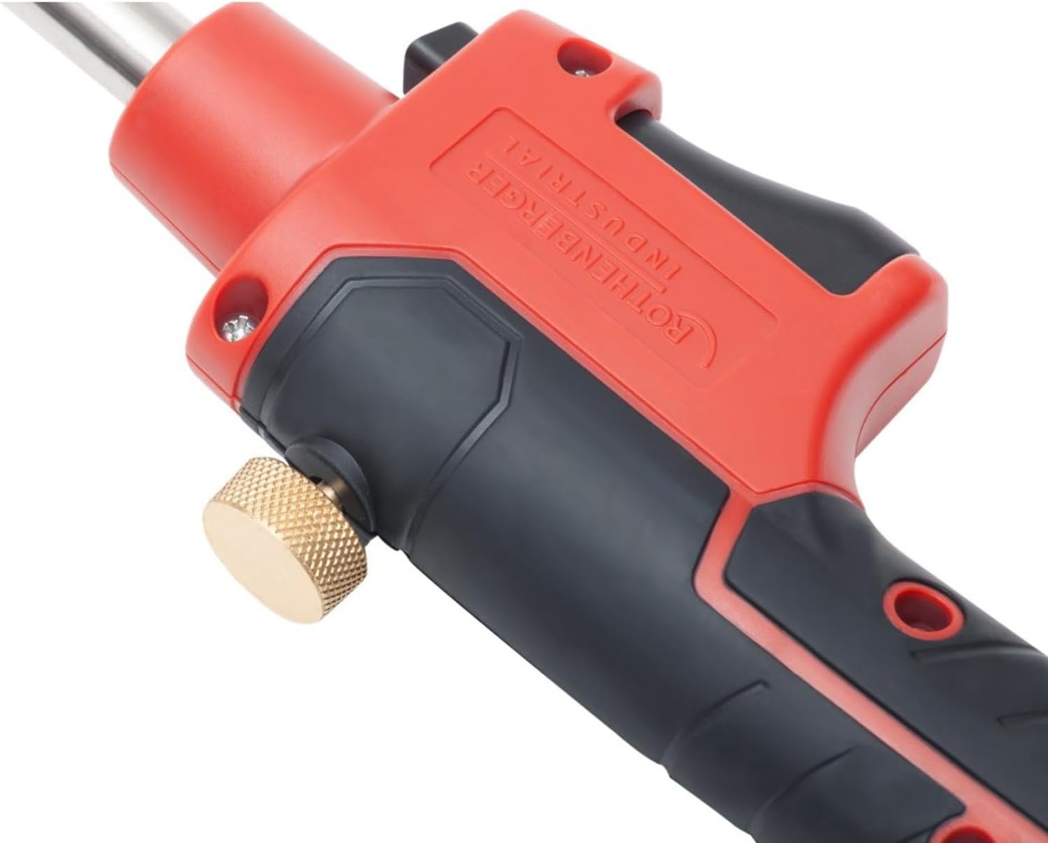 Rothenberger Industrial Multibrenner Set mit 1,35 m Propan-Gasschlauch zum Anschluss an Schraubgaskartusche 7/16“EU | Lötgerät zum Hart- und Weichlöten