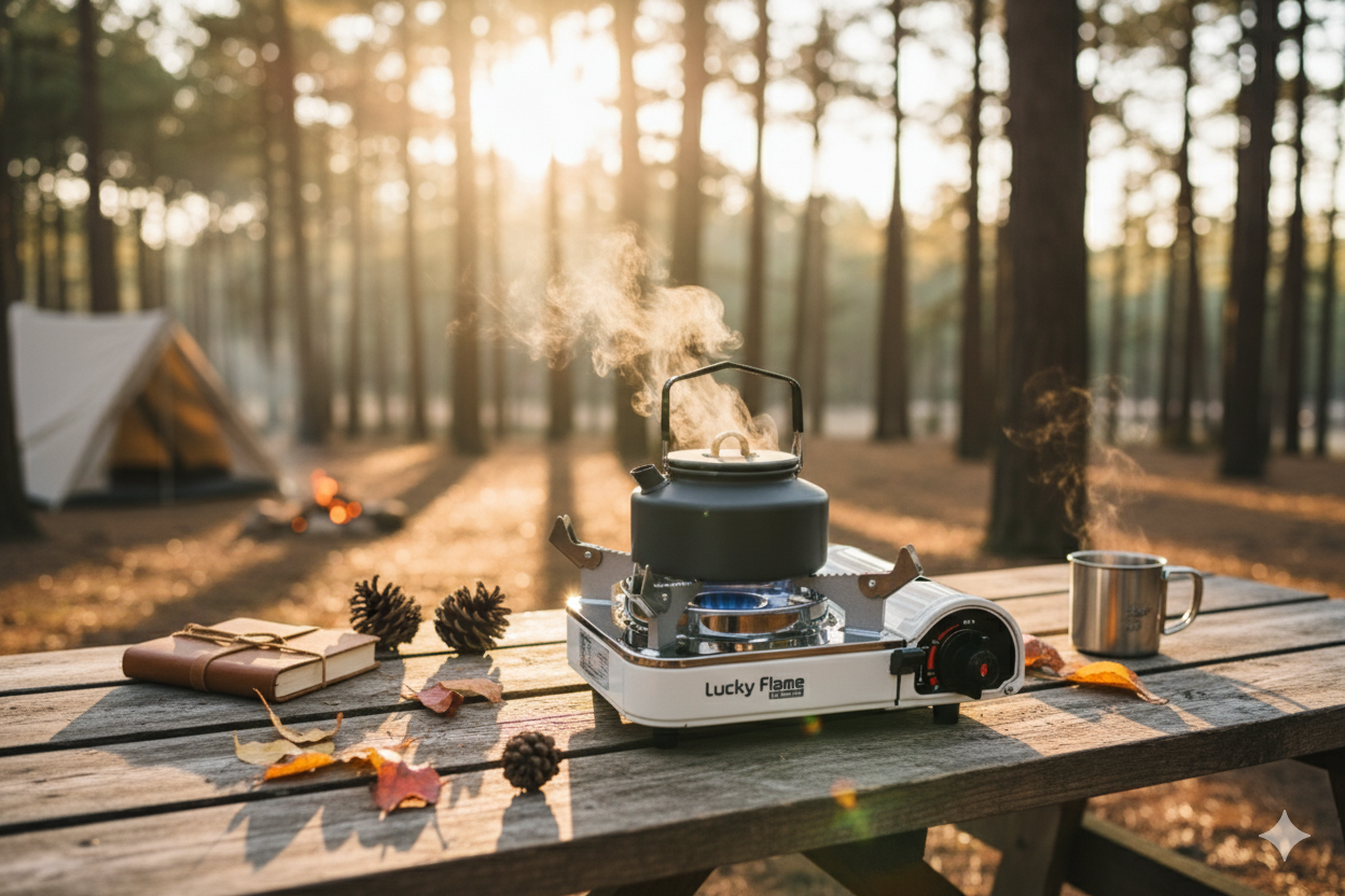 Lucky Flame LF-90 mini Gaskocher für MSF-1A 227g Kartuschen (ohne Koffer)