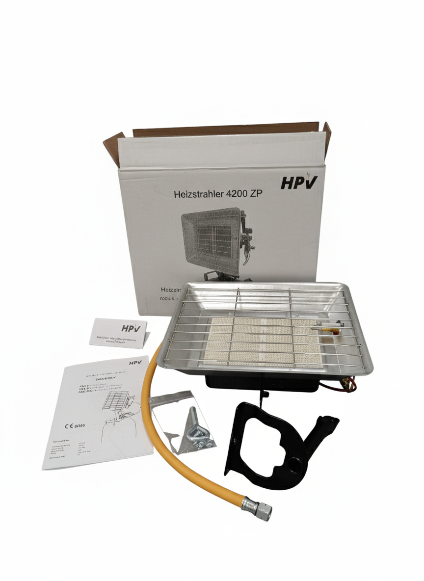 HPV Heizstrahler 4200ZP mit Zündsicherung und Piezo