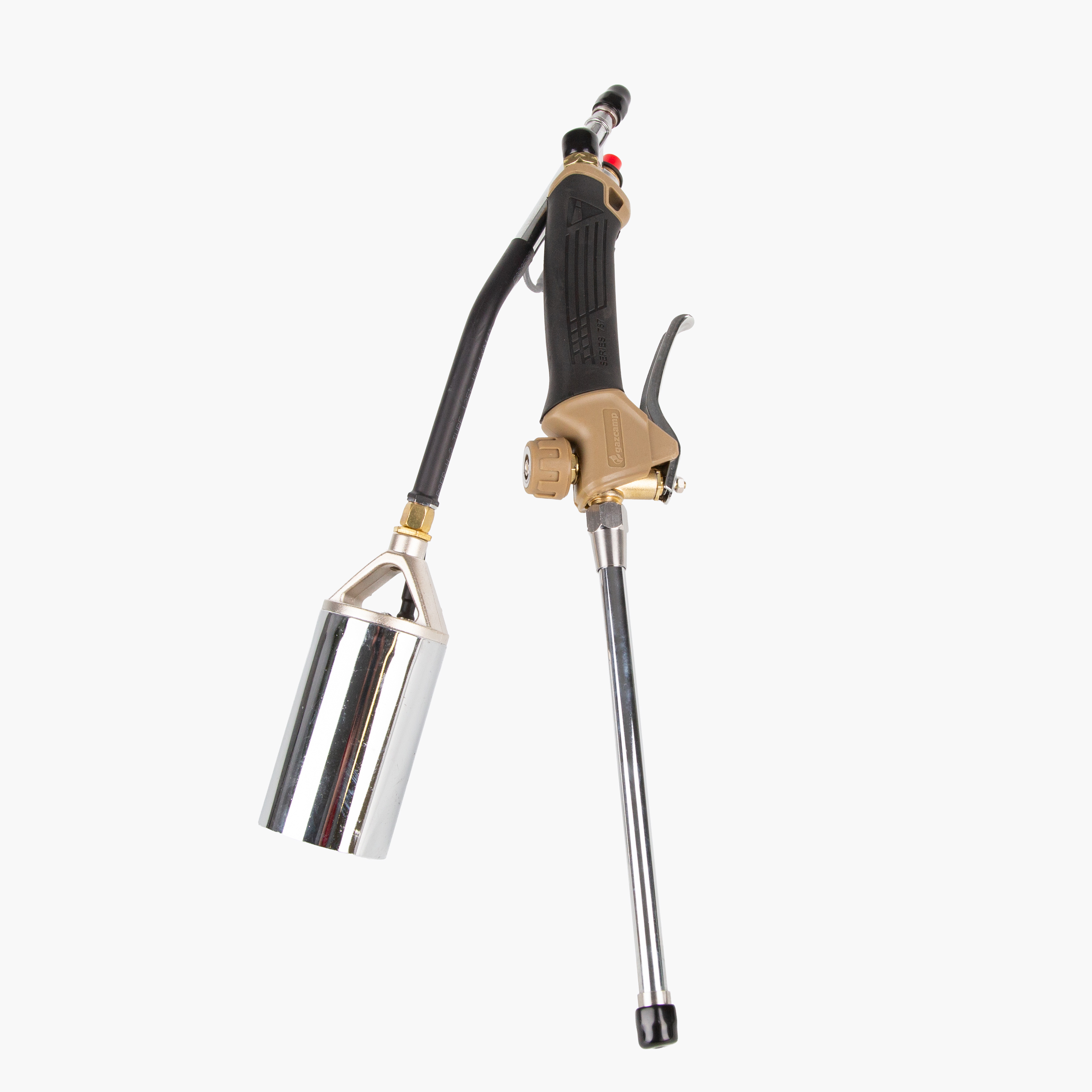 Gazcamp PQ855 PZ Abflammgerät 2-teilig - Profi-Abflammer mit Schlauch
