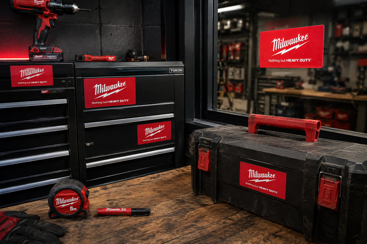 Milwaukee AUFKLEBER "Nothing but Heavy Duty"