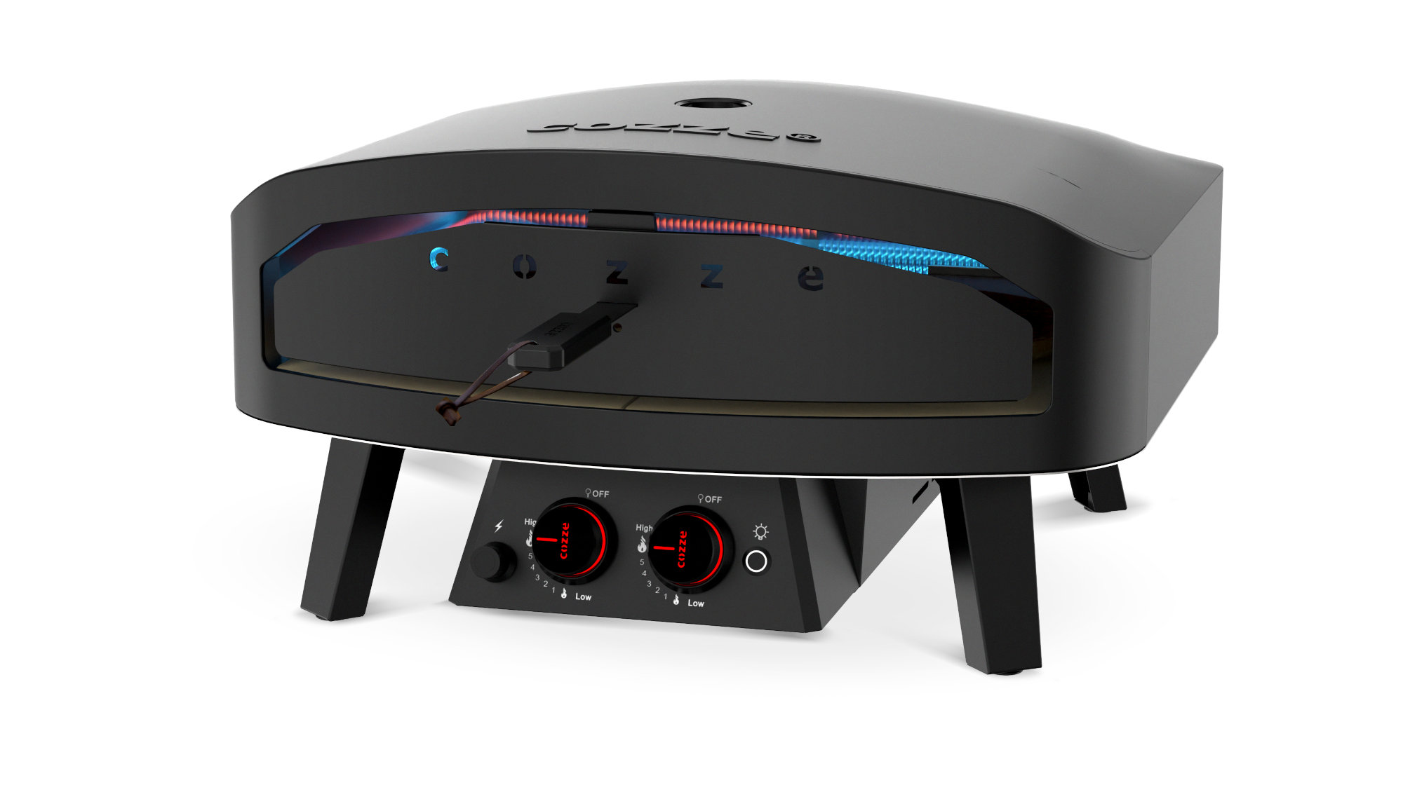Cozze XXL Pizzaofen Gas 24" Black Edition, 13 kW