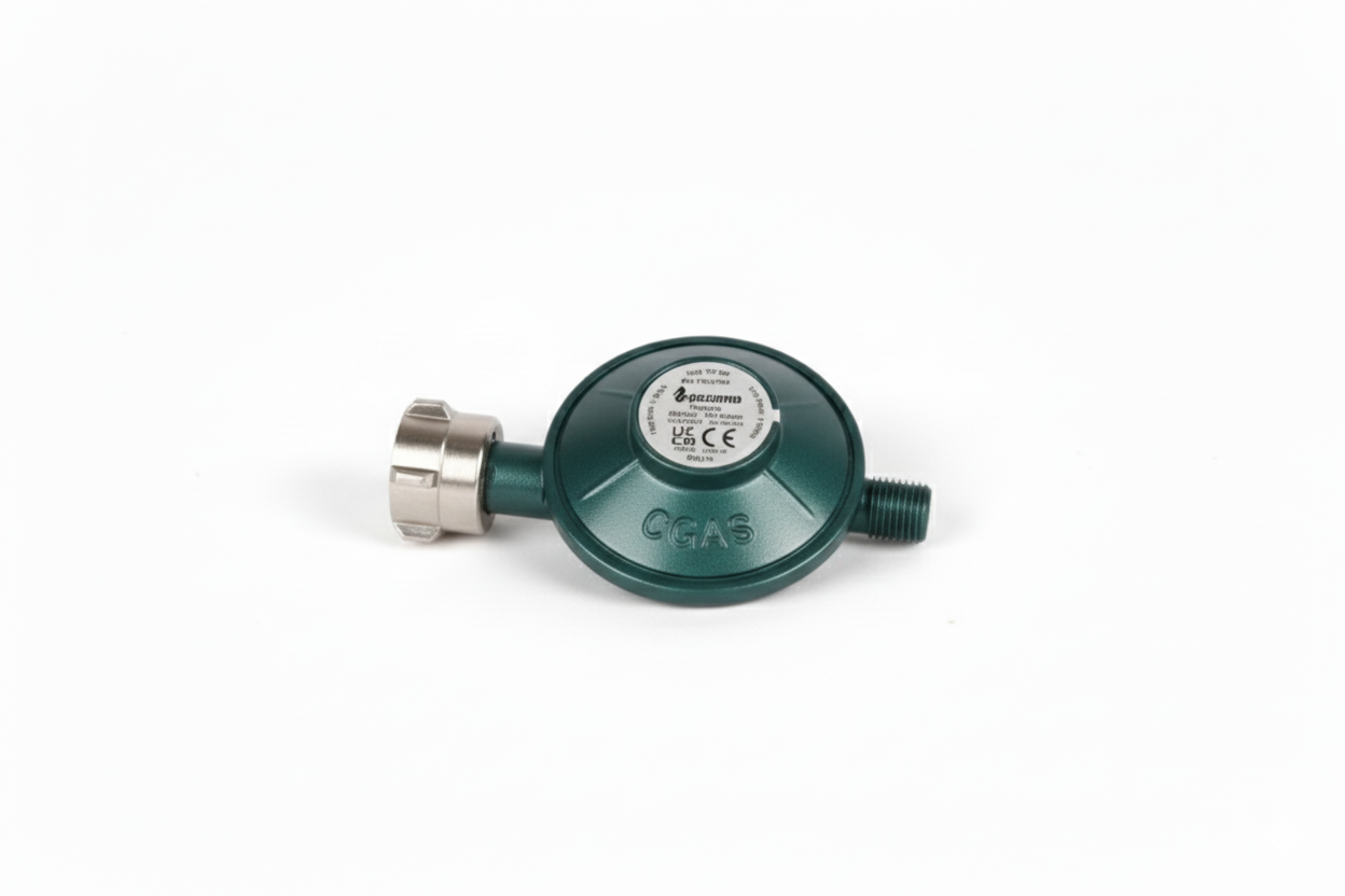 Gazcamp Gasdruckregler 30 mbar 1,5kg/h - für 3 kg, 5 kg und 11 kg Propangasflaschen