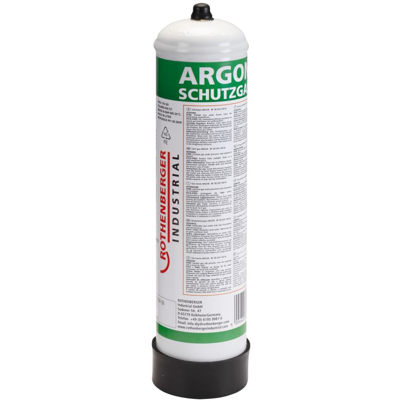 Rothenberger Industrial Argon 60bar 950ml Schutzgas-Stahl-Einwegflasche