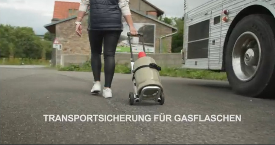 GOK Transportsicherung (Flaschenwagen) Trolley für Gasflasche bis 11 kg