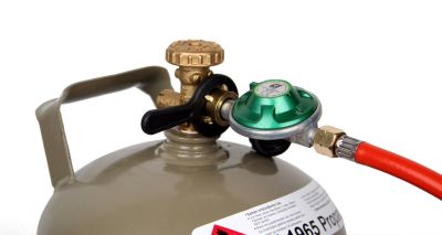 Propangas-Set: 5 Kg Gasflasche + Rothenberger Heizstrahler 4,2 KW Mit Piezo-Zündung