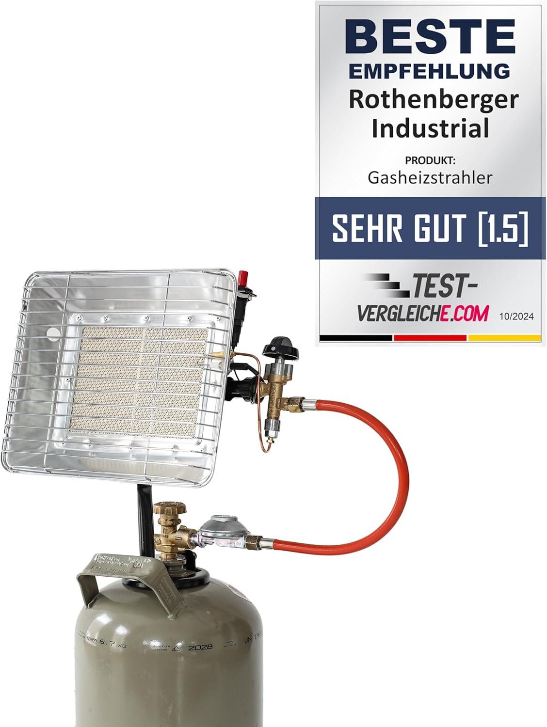 11 kg Graue Stahl-Gasflasche - Eigentumsflasche mit mind. 8 Jahren TÜV ...